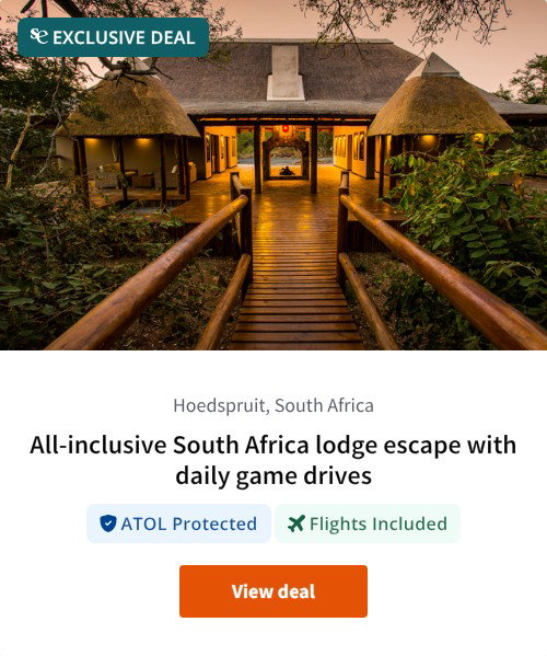 All-inclusive South Africa lodge escape with daily game drives