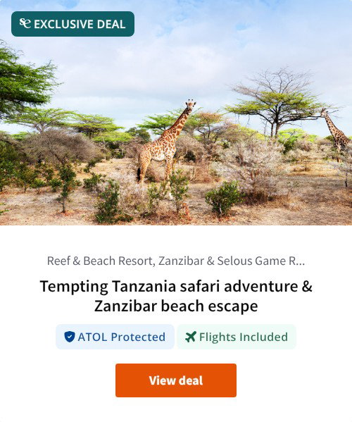 Tempting Tanzania safari adventure &amp; Zanzibar beach escape