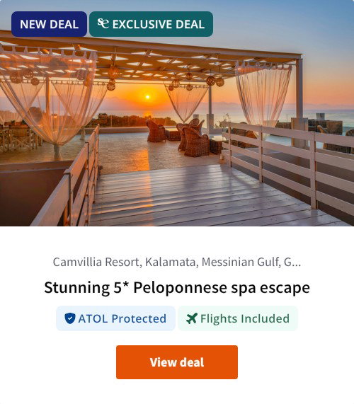 Stunning 5* Peloponnese spa escape