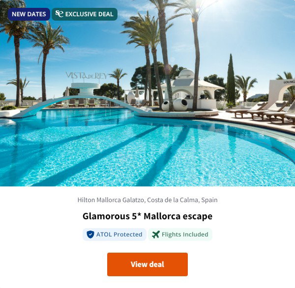 Glamorous 5* Mallorca escape