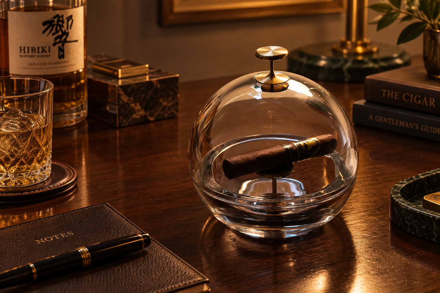Murmmr Crystal Cigar Ashtrays