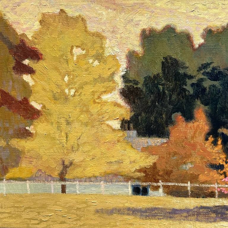 Autumn trees painting