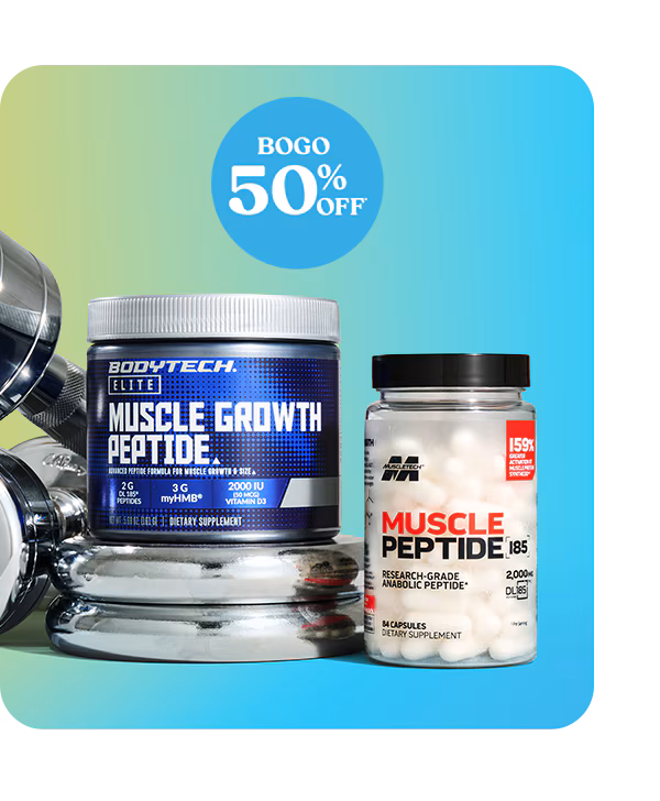 BOGO 50% OFF Muscle Growth Peptide items. Shop for these products