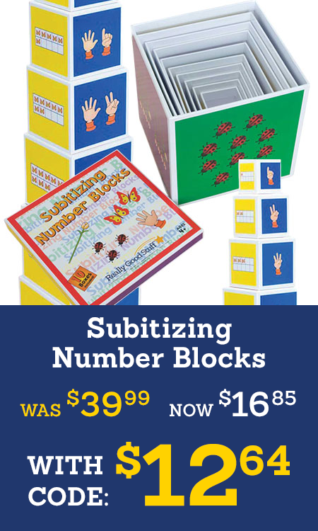 Subitizing Number Blocks - 10 blocks