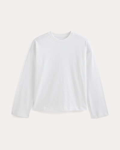 Image | Forever Jersey Boxy Long Sleeve | White