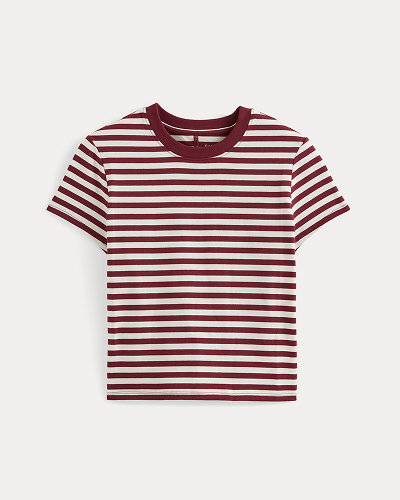 Image | Forever Jersey Shrunken Crew | Cabernet / Birch