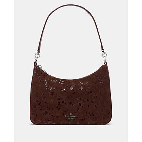 Margot Suede Dots Medium Shoulder Bag