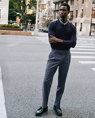 Navy Classic Luxe Tailored Pant