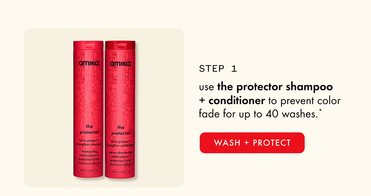 the protector shampoo + conditioner