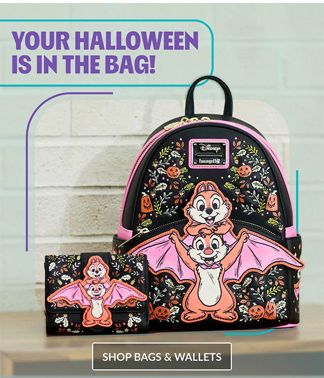 Your Halloween is in the bag! Shop bags and wallets