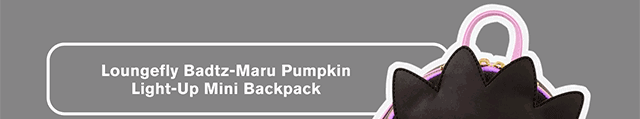 Loungefly Badtz-Maru Pumpkin Light-Up Mini Backpack