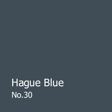 Square banner of Hague Blue