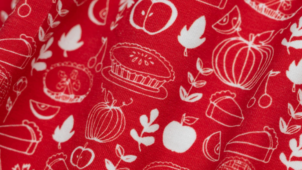 Thanksgiving Pie Print Knit