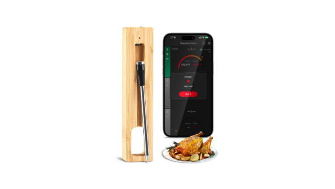 Smart Wireless Meat Thermometer with Probe