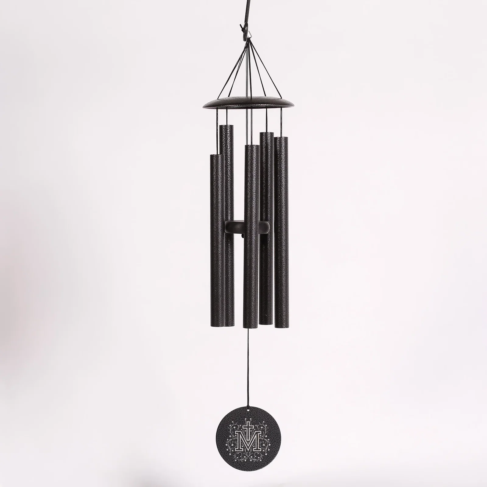 Floral Marian Cross Wind Chimes - 30
