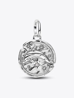 Dolphin Medallion Charm