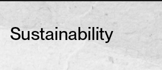 Sustainability 