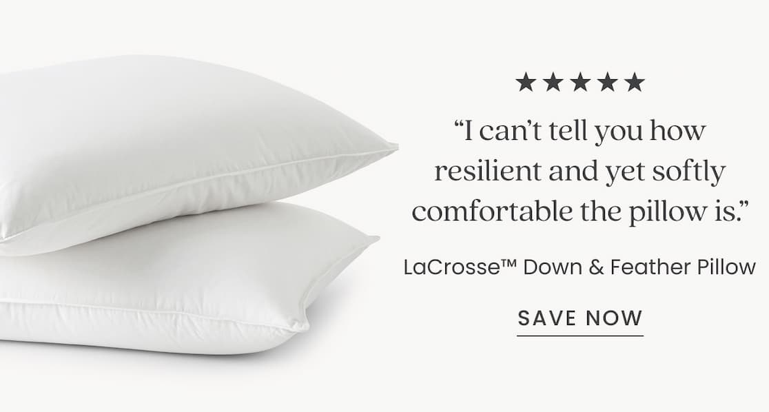 Lacrosse Down and Feather Pillow