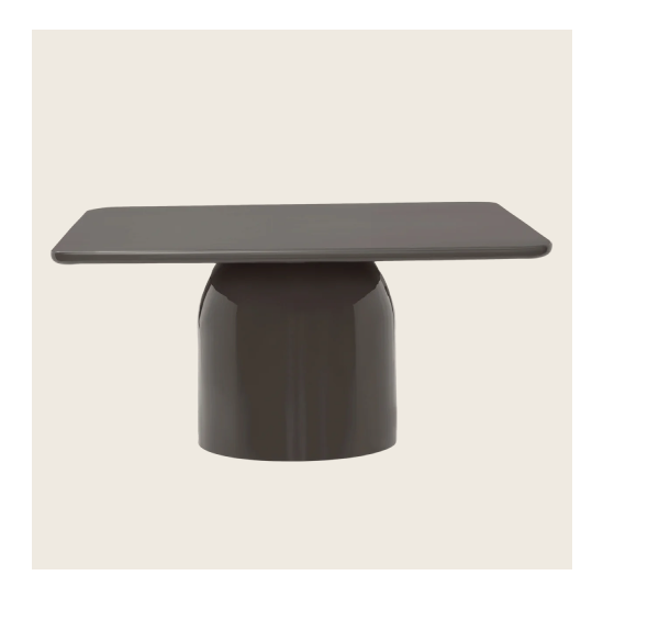 Alessia Glazed Coffee Table - Deep Umber Brown