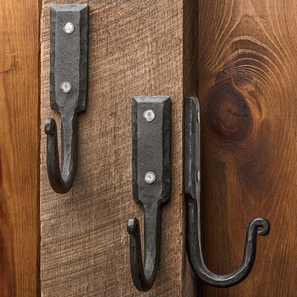 Image of Large Hand Forged Iron Wall Hook