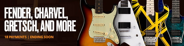 Ending Soon: Fender, Jackson, EVH, Charvel, and Gretsch 18-Payment Plans