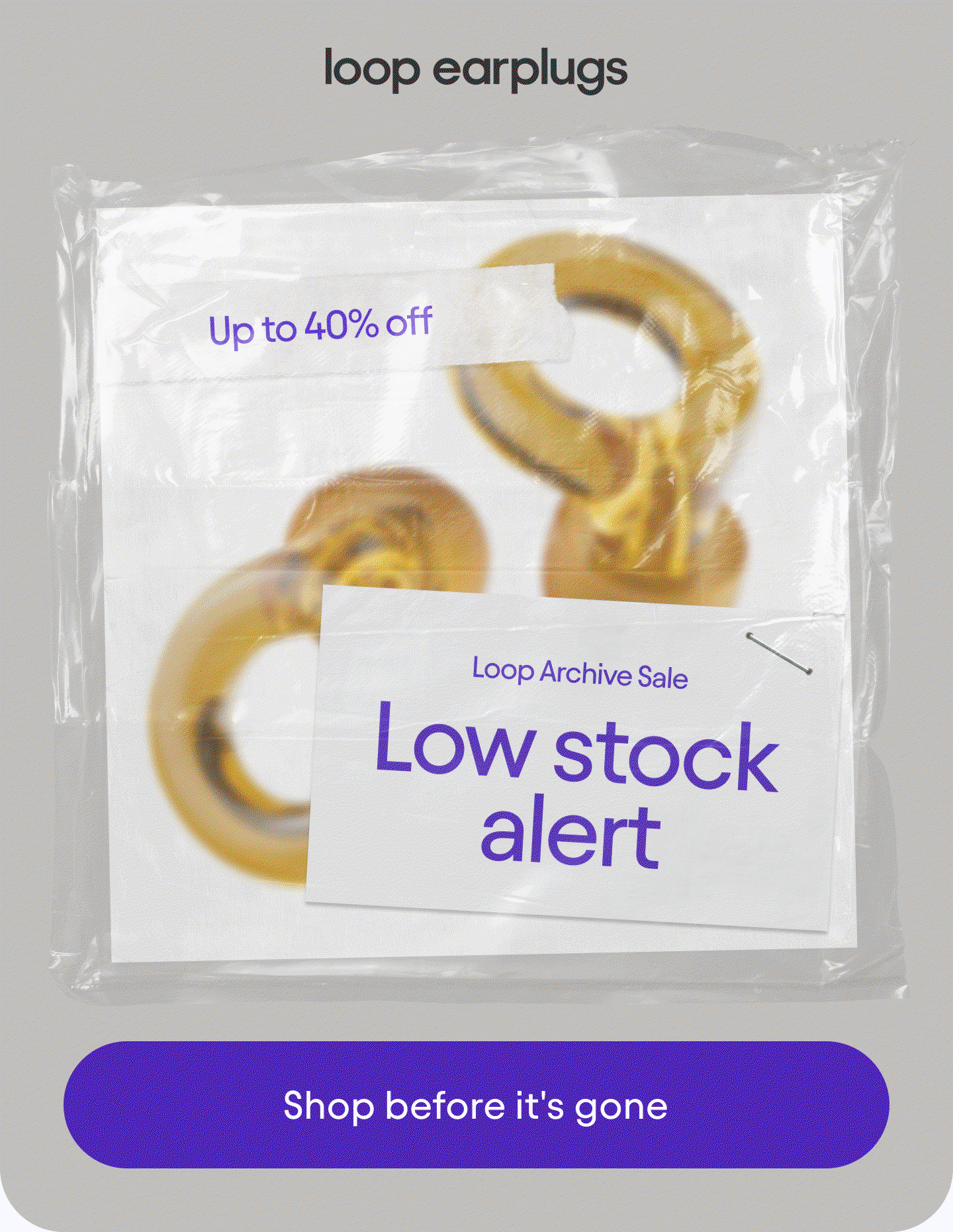 Low stock alert