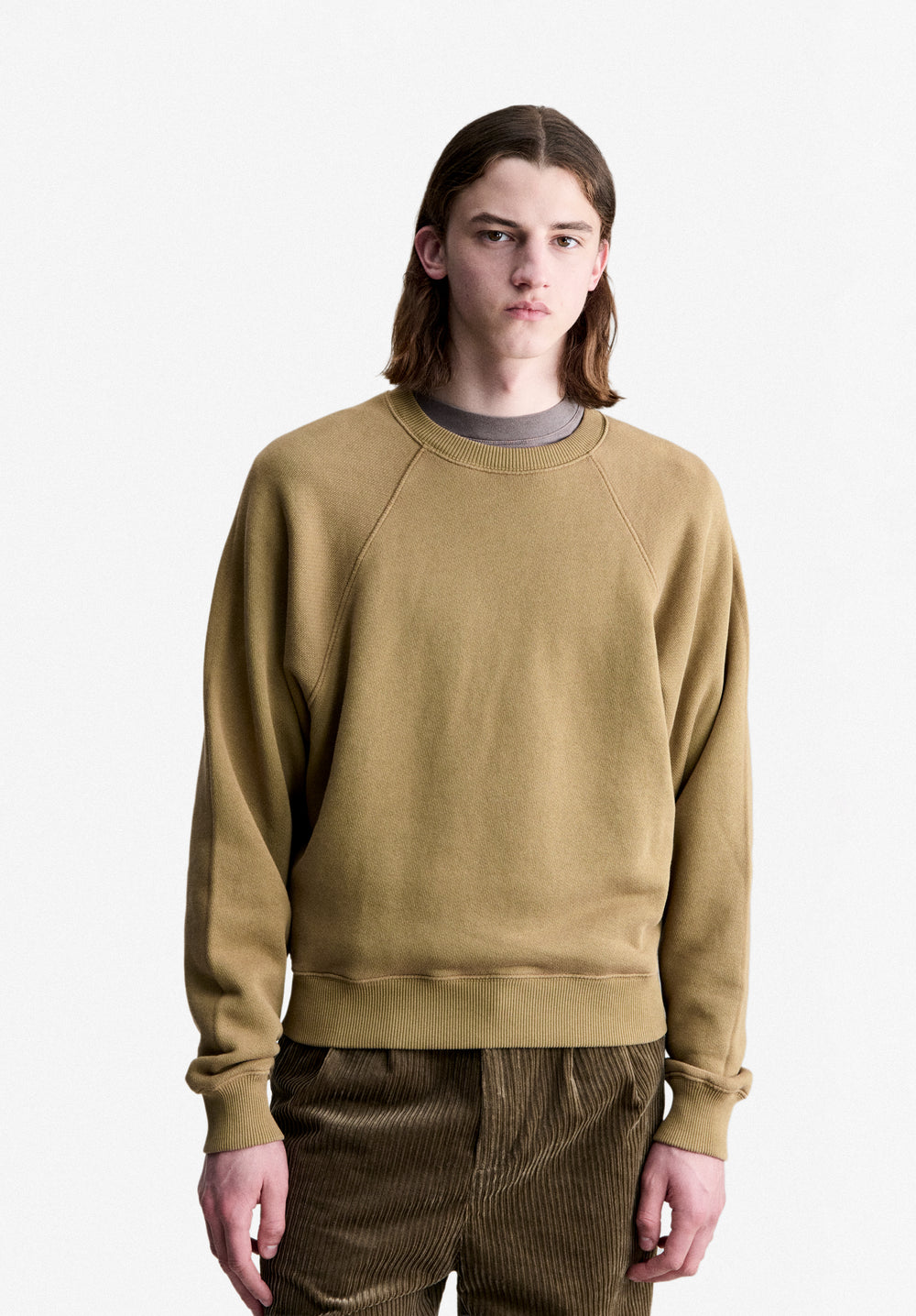 A.P.C. model in fall 26 outfit