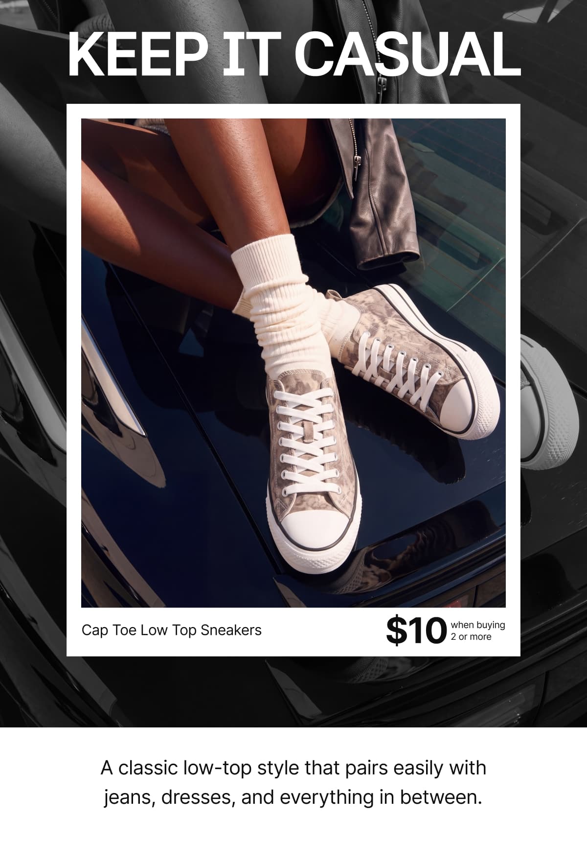 KEEP IT CASUAL - Shop Cap Toe Low Top Sneakers