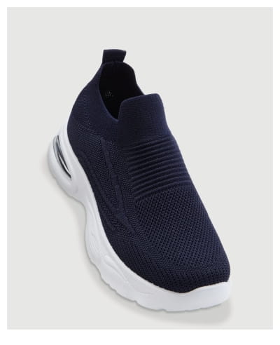 Shop Textured Knit Slip On Sneakers