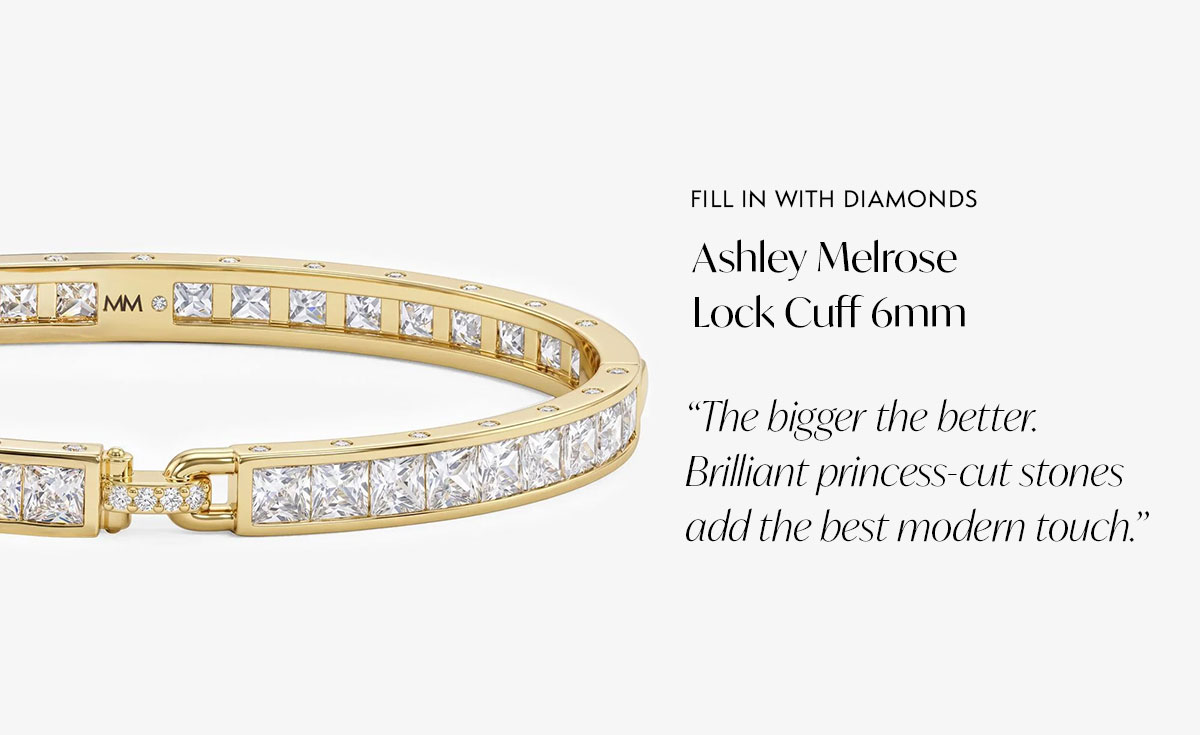 Ashley Melrose Lock Cuff 6mm