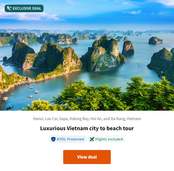 Luxurious Vietnam city to beach tour