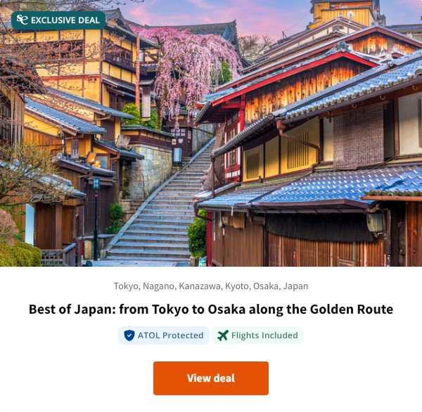 Best of Japan: from Tokyo to Osaka along the Golden Route