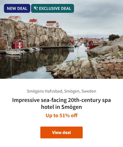 Impressive sea-facing 20th-century spa hotel in Smögen