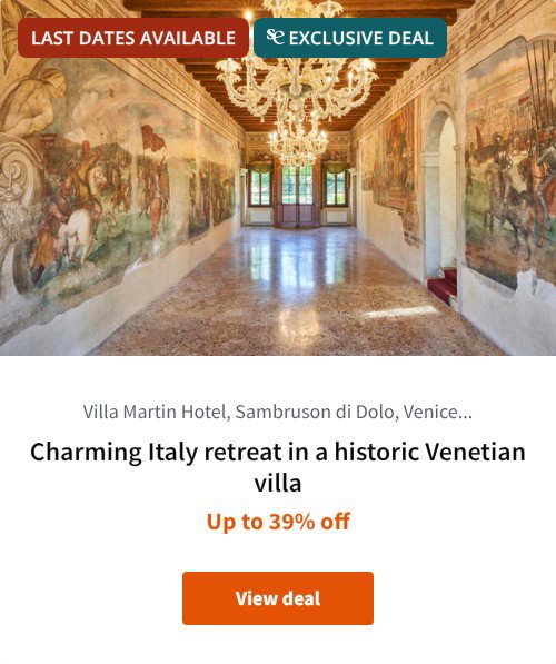 Charming Italy retreat in a historic Venetian villa