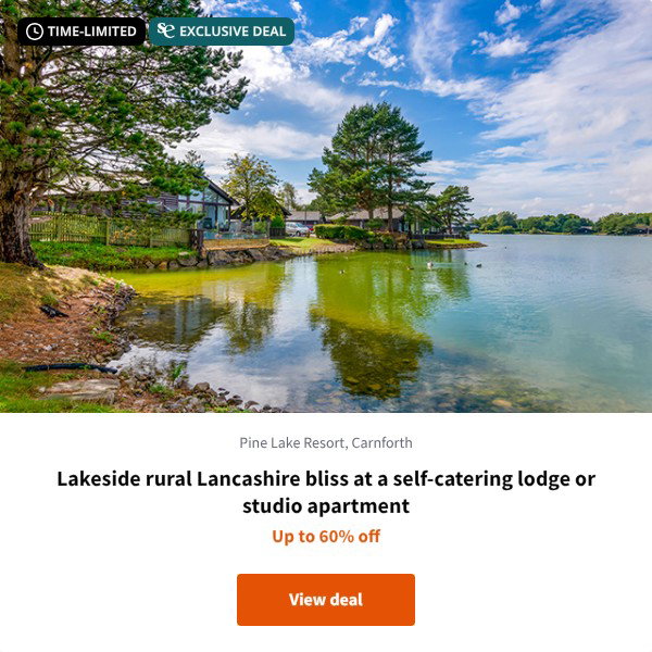Lakeside rural Lancashire bliss at a self-catering lodge or studio apartment