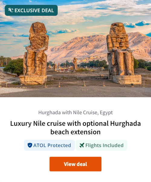 Luxury Nile cruise with optional Hurghada beach extension
