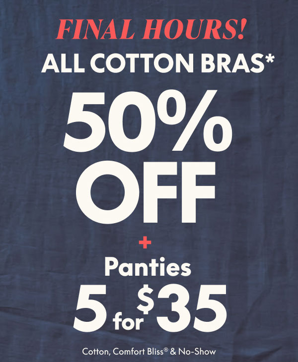 Cotton Bras 50% Off