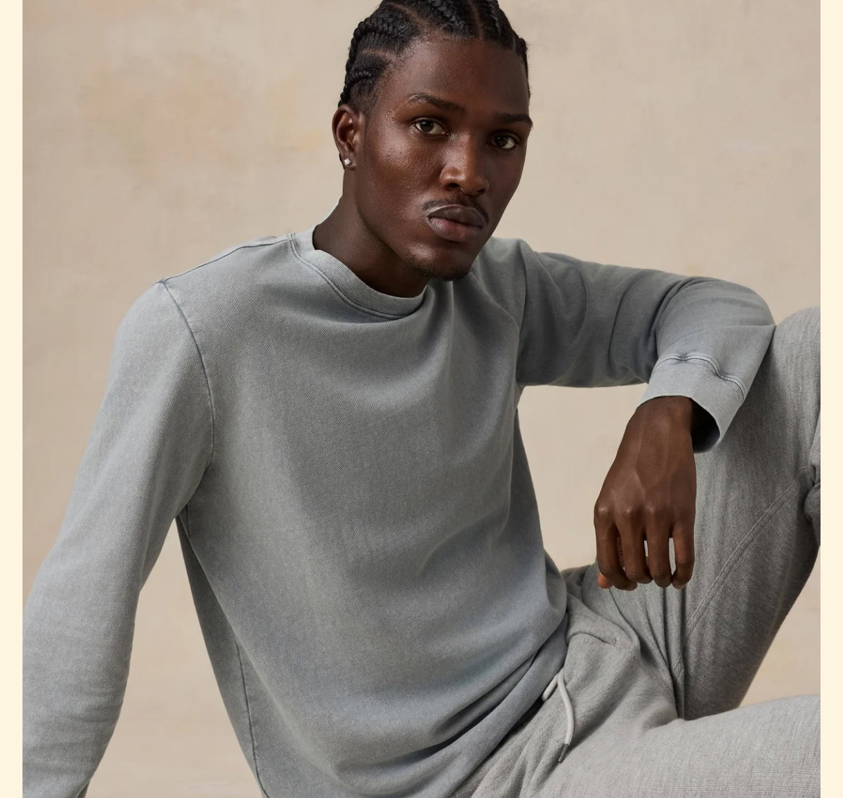 Long-Sleeve Recycled Terry Tee