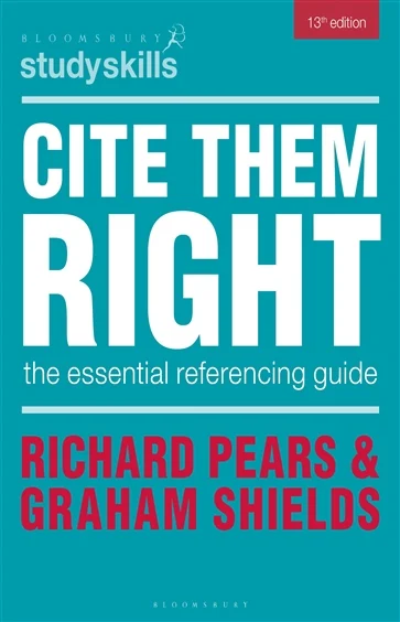 Cite Them Right, by Richard Pears