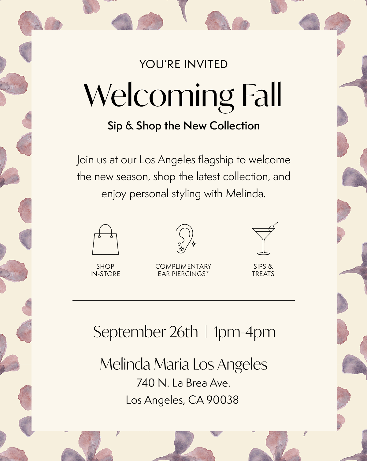 You're Invited: Welcoming Fall | Sip & Shop the New Collection