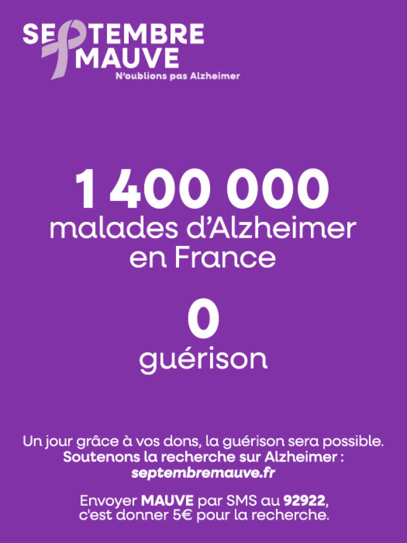 Septembre Mauve: mobilisons-nous pour la recherche sur Alzheimer