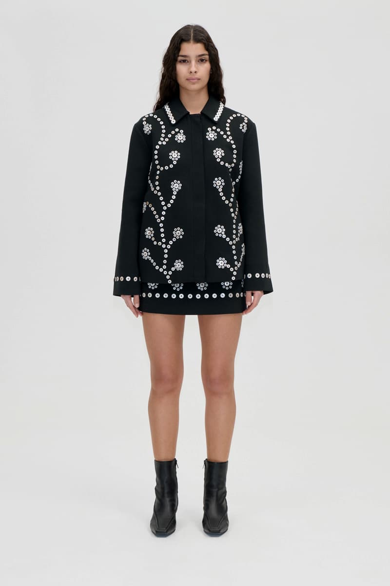 Relaxed Fit Jacket - Buttoned Flowers
