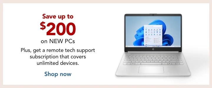 save up to $200 on new pcs