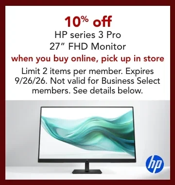 10% off HP series Hpro monitor