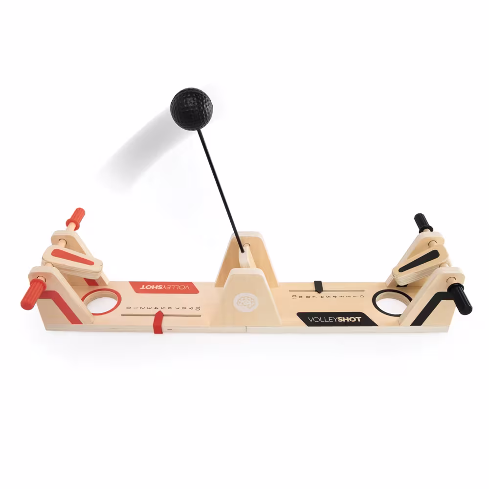 VolleyShot – Wooden 2-Player Tabletop Skill Game