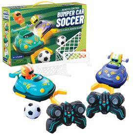 Remote Control Bumper Car Soccer – 2-Player Rechargeable Arena Action Set