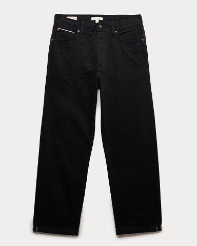 Autograph Loose Fit Pure Cotton Japanese Selvedge Jeans in Indigo