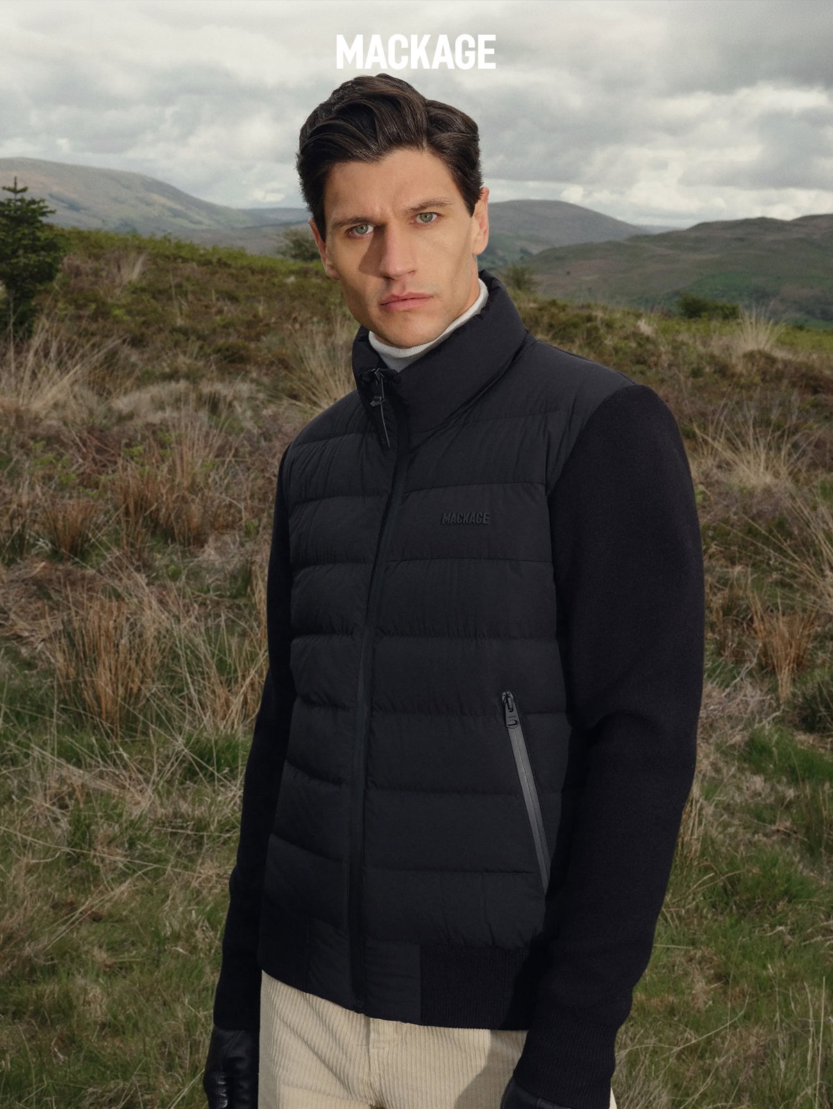 HANEY-CITY Hybrid light down jacket