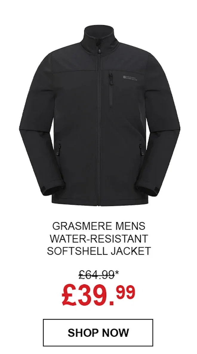 Grasmere Mens Water-Resistant Softshell Jacket