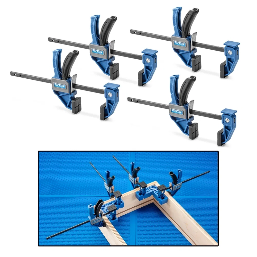 Rockler Mini One-Handed Bar Clamps, 4-Pack